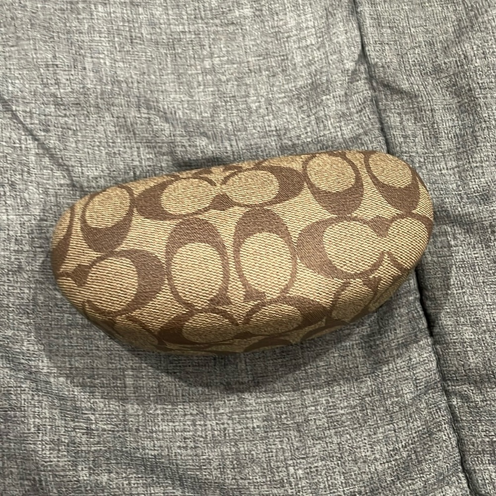 Coach eye glass case